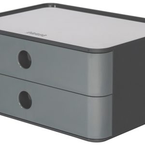 HAN HA-1120-19 Smart-box Allison Met 2 Lades Graniet Grijs, Stapelbaar