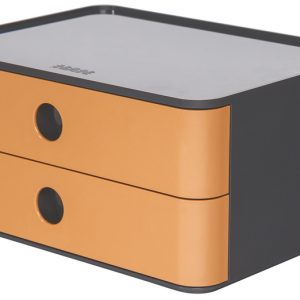 HAN HA-1120-83 Smart-box Allison Met 2 Lades Caramel Bruin, Stapelbaar