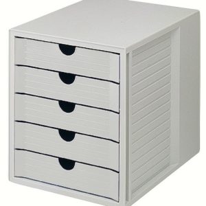 HAN HA-1450-11 Ladenkast Met 5 Gesloten Laden Lichtgrijs