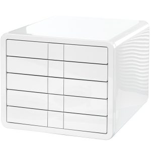 HAN HA-1551-12 Ladenkast I-Box Met 5 Gesloten Laden Wit