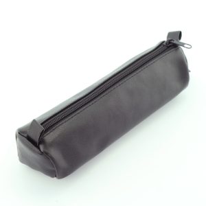 Juscha JU-43031 Pennenetui Alassio Echt Leer Zwart 21x6cm