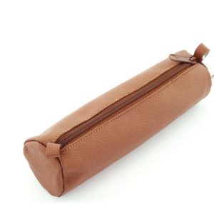 Juscha JU-43147 Pennenetui Alassio Echt Leer Bruin 21x6cm