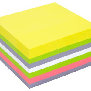Info Notes IN-5654-80 75x75mm, 400 Blaadjes, 5 Kleuren, FSC.