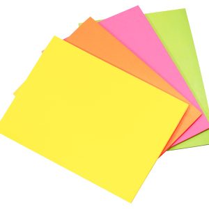 Info Notes IN-5779-39 Info Communicatiekaarten, 200x150mm, 4 X 50 Stuks, Geel, Oranje, Roze, Groen
