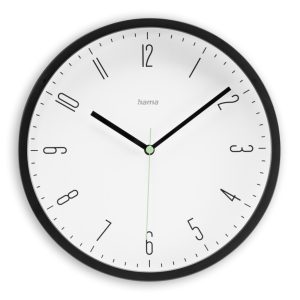 Hama Wandklok Capri 25 cm Zwart/Wit