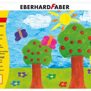 Eberhard Faber EF-578806 Vingerverf 100ml Geel, Rood, Blauw, Groen, Wit, Zwart