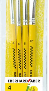Eberhard Faber EF-579921 Penselenset Synthetisch Maat 4-6-8-12