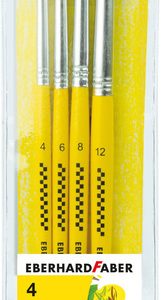 Eberhard Faber Penselenset Ponyhaar Maat 4-6-8-12 10 Stuks