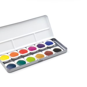 Kangaro K-FI89012 Verftablet 30mm Waterverf Aquarel 12 Stuks