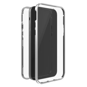 Black Rock 360° Glass Cover for Apple iPhone 12/12 Pro Silver