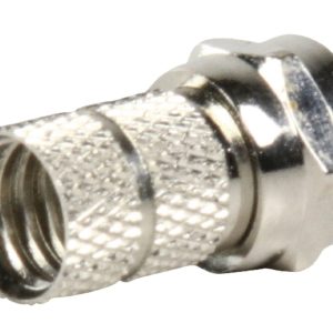 Valueline FC-001PROF F-connector Male Metaal Zilver