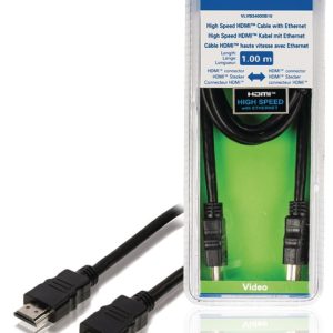 Valueline VLVB34000B10 High Speed Hdmi Kabel Met Ethernet Hdmi-connector - Hdmi-connector 1.00 M Zwart