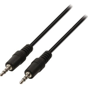 Valueline Vlap22000b05 Jack Stereo Audiokabel 3,5 mm Mannelijk - 3,5 mm Mannelijk 0,50 M Zwart