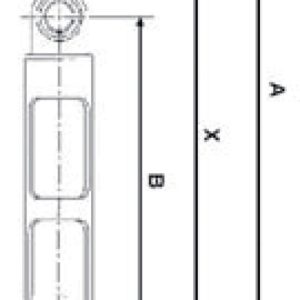 Fixapart W1-05034 Schokdemper 120 N 10 Mm Origineel Onderdeelnummer 44.041.655.0