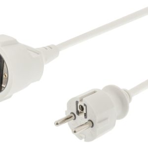König EC103F1WH Stroom Verlengkabel 3 M H05vv-f 3g1.5 Ip20 Wit