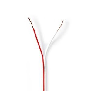 Nedis CAGW0500WT1000 Speaker-kabel 2x 0,50 Mm2 100 M Folieverpakking Wit