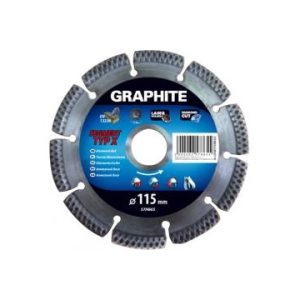 Graphite Diamantschijf 115x22x8,0x2,2mm, Segment Type X, Gelaserd, Harde Materialen Mpa En13236