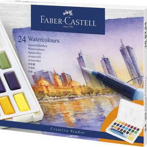 Faber Castell FC-169724 Waterverf Faber-Castell In Box Met 24 Kleuren