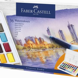 Faber Castell FC-169736 Waterverf Faber-Castell In Box Met 36 Kleuren
