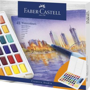 Faber Castell FC-169748 Waterverf Faber-Castell In Box Met 48 Kleuren