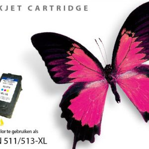 Kangaro SL-11011068 Cartridge SecondLife Canon CL 511/513 Kleur