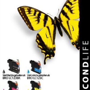 Kangaro SL-11511029 Cartridge SecondLife Brother Multipack LC 121/123
