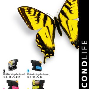 Kangaro SL-11511159 Cartridge SecondLife Brother Multipack LC 221/223