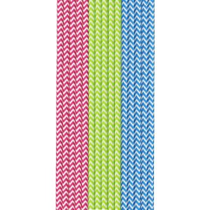 Duni Papieren Rietjes 50 Stuks Rood/Groen/Blauw