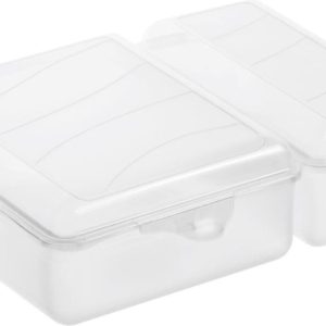 Rotho Twin Lunchbox 1,05+0,55L Transparant