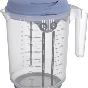 Rotho Fresh Mixbeker met Spatdeksel 1,5L Horizon Blauw