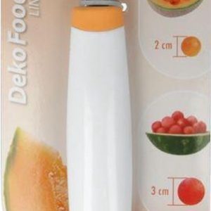 Tomado-Metaltex Meloenuitsteker Dekofood RVS Wit/Oranje/Zilver