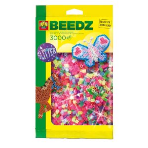 SES Creative Beedz Glitter Strijkkralen 3000 Stuks