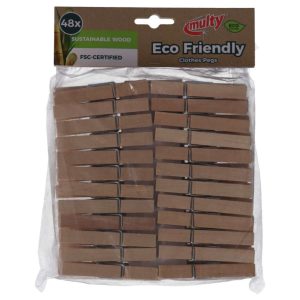Multy Houten Wasknijpers 48 Stuks