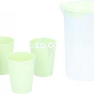 Cuisine Elegance Kan Met Bekers 22 X 20 Cm Groen 5-delig