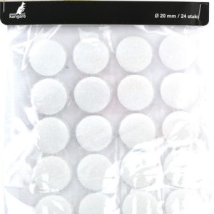 Kangaro K-5062 Klittenband Zelfklevend Rond 20 Mm 24 Stuks
