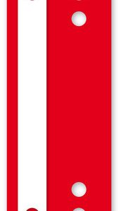 Kangaro 07060-05 Snelhechterstrip A5 2-gaats PP Doos A 100 Stuks Rood