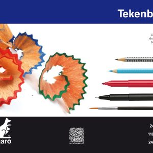Kangaro K-5586 Tekenblok A4+ (24x32cm) 110 Gram 24 Vel Wit