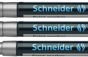 Schneider S-127154-3 Lakmarker Maxx 271 1-2 Mm Zilver Set Van 3