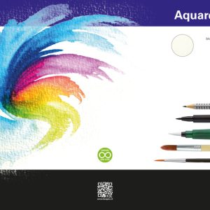 Kangaro K-5303 Blok Aquarelpapier A3 300 Gr 16 Vel, Roomwit 3 Zijden Gelijmd