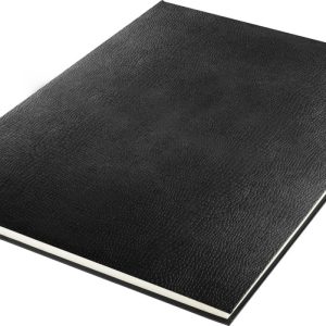 Kangaro K-5322 Schetsboek A3 Creme 120gr Blanco Papier, 140 Blz Hard Cover Imprint Slang Zwart