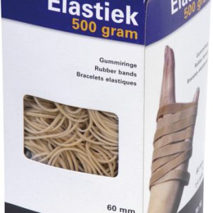 Kangaro K-5006-500 Elastiek Nr. 16 60x1,5mm 500gr Naturel