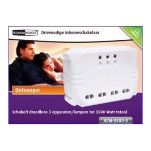 KlikAanKlikUit ACM35003 Drievoudige Inbouwschakelaar