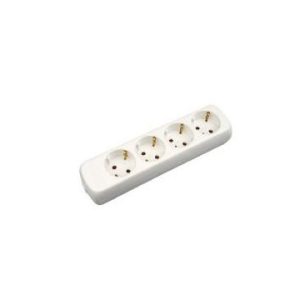 VB 41132 Tafelcontactdoos 4-Voudig + RA Zonder Snoer Wit