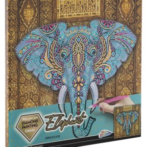Grafix Diamond Painting op Canvas Olifant