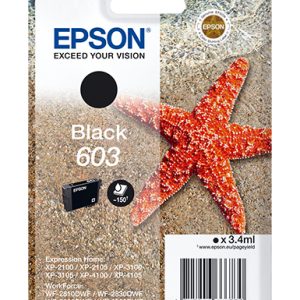 Epson T03u1 Origineel Zwart 603 3.4ml