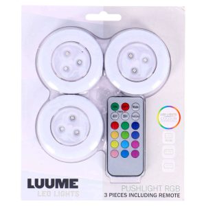 Luume LED Druklampen Zelfklevend 3 Stuks
