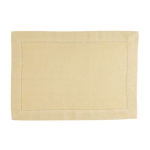 Linen&More Placemats 35x50 cm 4 Stuks Indi Pampas Yellow