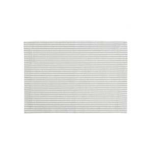 Linen&More Placemat Streep 4 Stuks Lichtgrijs/Katoen