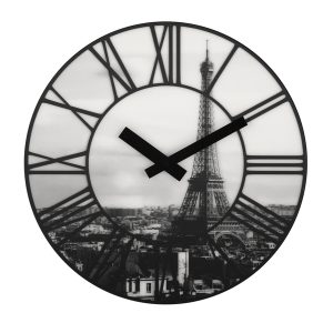 NeXtime NE-3004 Wandklok Dia. 39 Cm, Plastic, 3D, Grijs, 'La Ville'