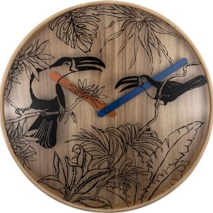 NeXtime NE-3230 Wandklok Tropica Ø40 Hout